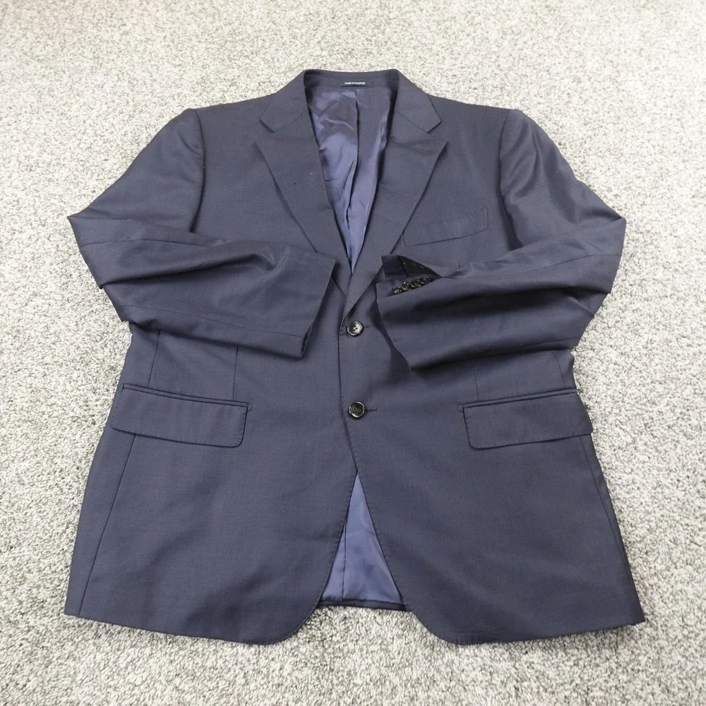 Suitsupply Napoli‎ Blazer Mens 46S Blue Surgeon Cuff Wool Sport Coat Suit Jacket